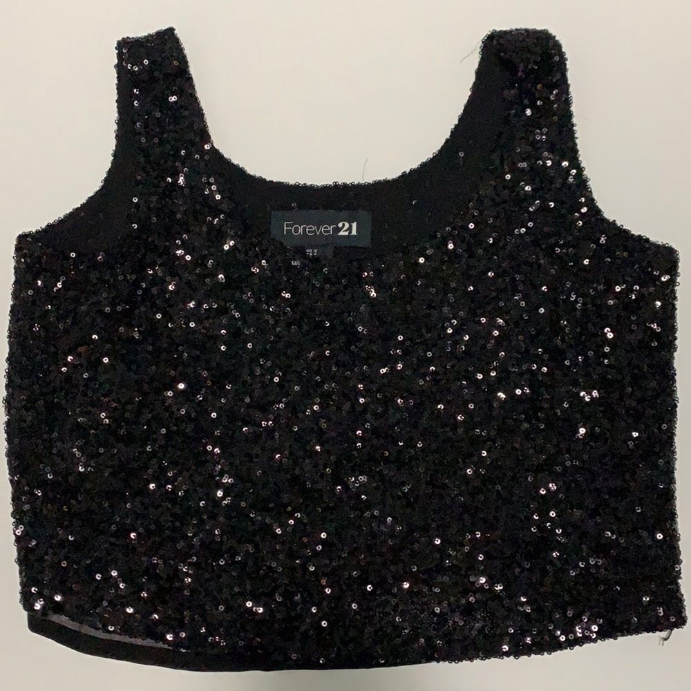 𝅺🌟FOREVER 21 Sequin Cropped Top🌟